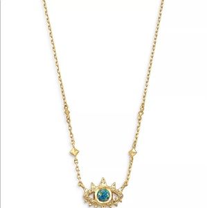 Kendra Scott Gemma Stone Evil Eye Adjustable Pendant Necklace